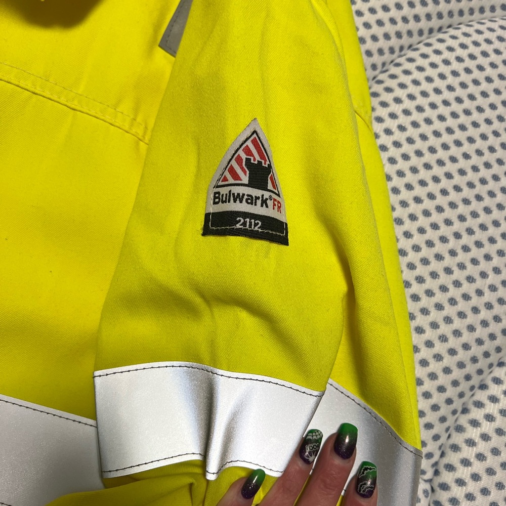 Bulwark Hi-Vis Yellow Bomber Jacket - Picture 9 of 10
